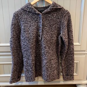 Royal Robbins Heathered Gray Cowl Neck Sweater